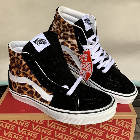 VANS SK8-HI LEOPARD BLACK/TRUE WHITE WMNS - Picture 8 of 16